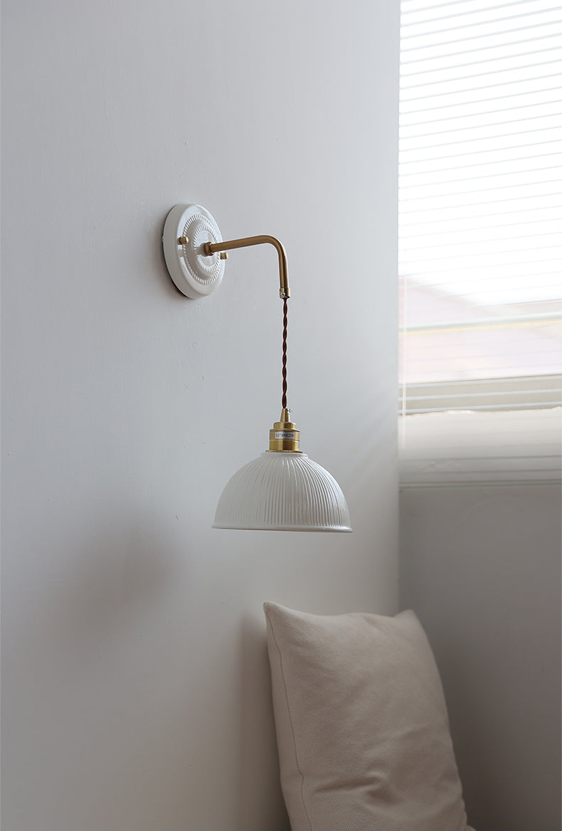 Keramische Dome Shade Wandlamp - 107CWP