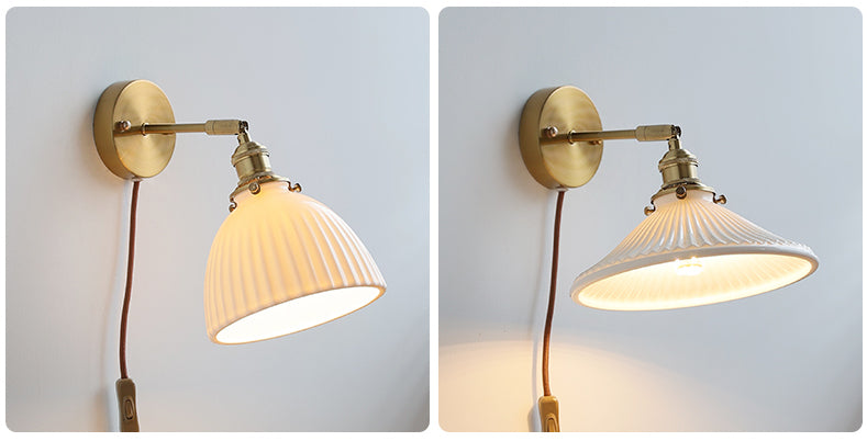 Keramisch glazen plug-in wandkandelaarlicht - 226GBWL