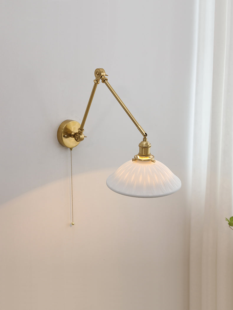 Witte keramische wandlamp - 206ST