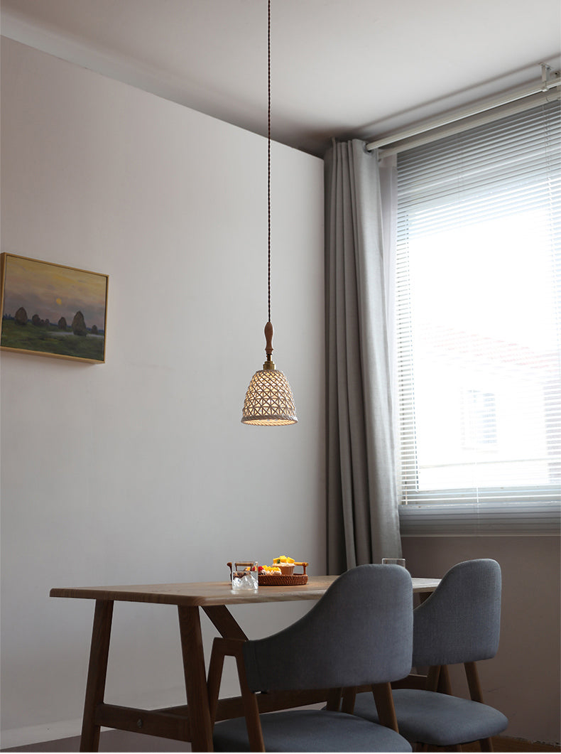 Hanglamp van gevlochten keramiek - 204CPL