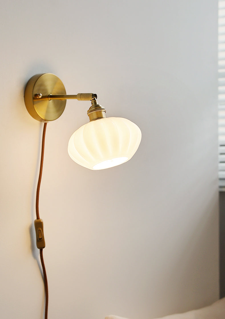 Globe ovale plug-in wandkandelaarlamp - 224GBWL