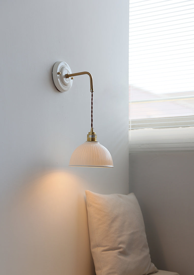 Keramische Dome Shade Wandlamp - 107CWP