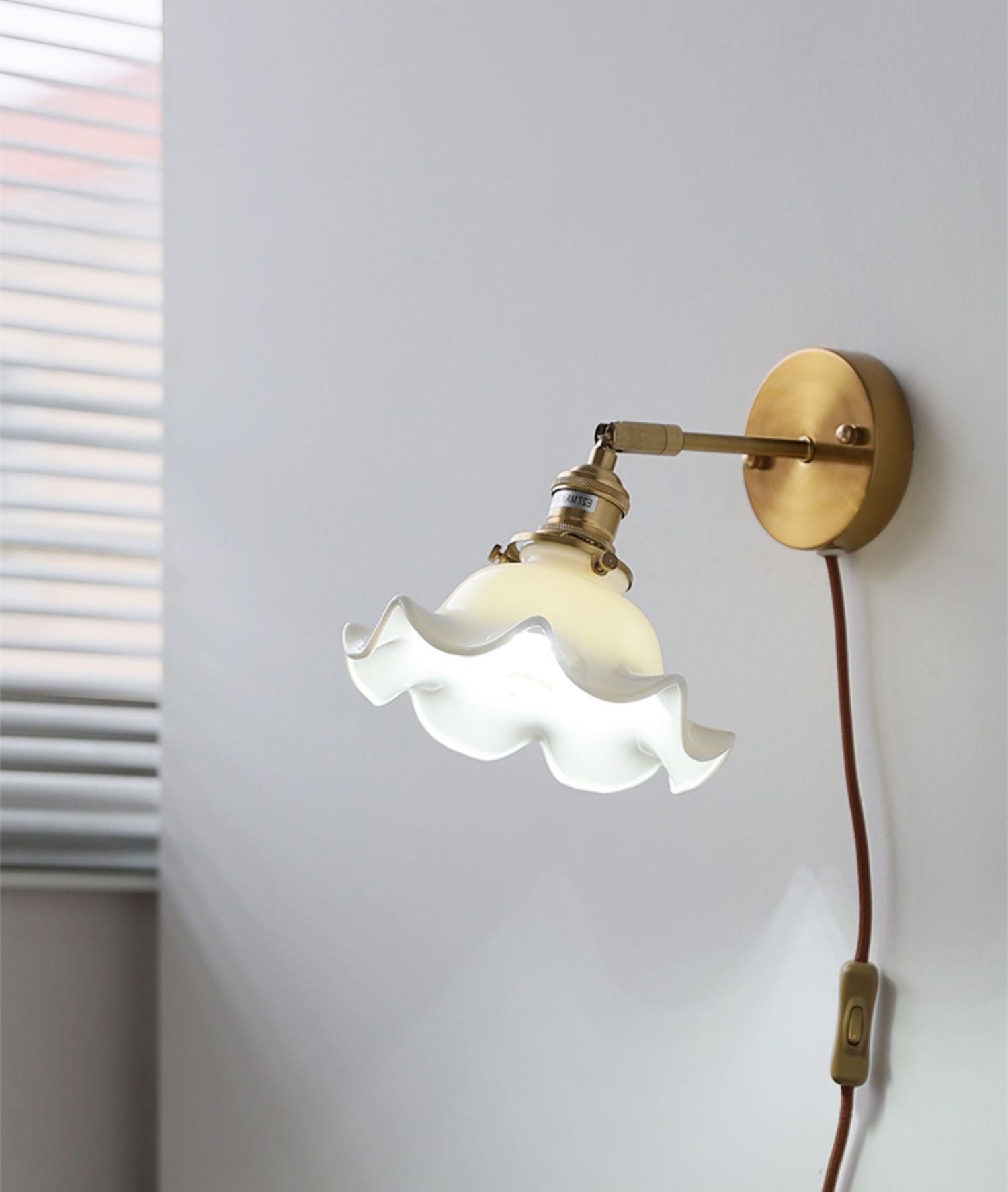 Bloemplug-in wandkandelaarlamp - 223GBWL
