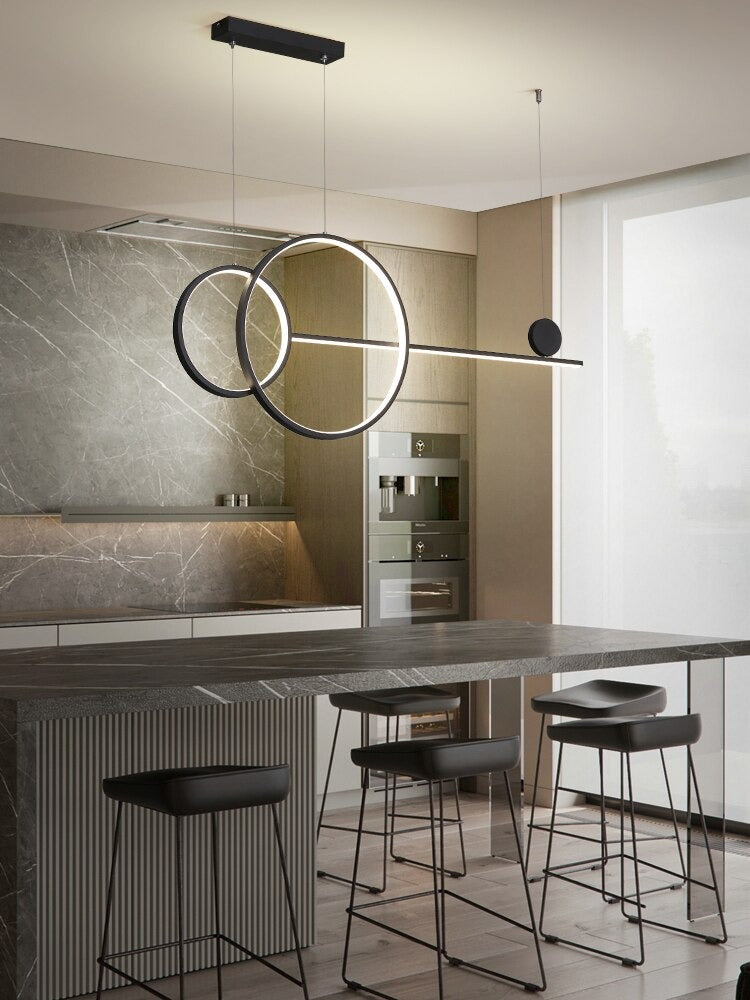 Moderne kroonluchter met LED-ring - 1LCH3