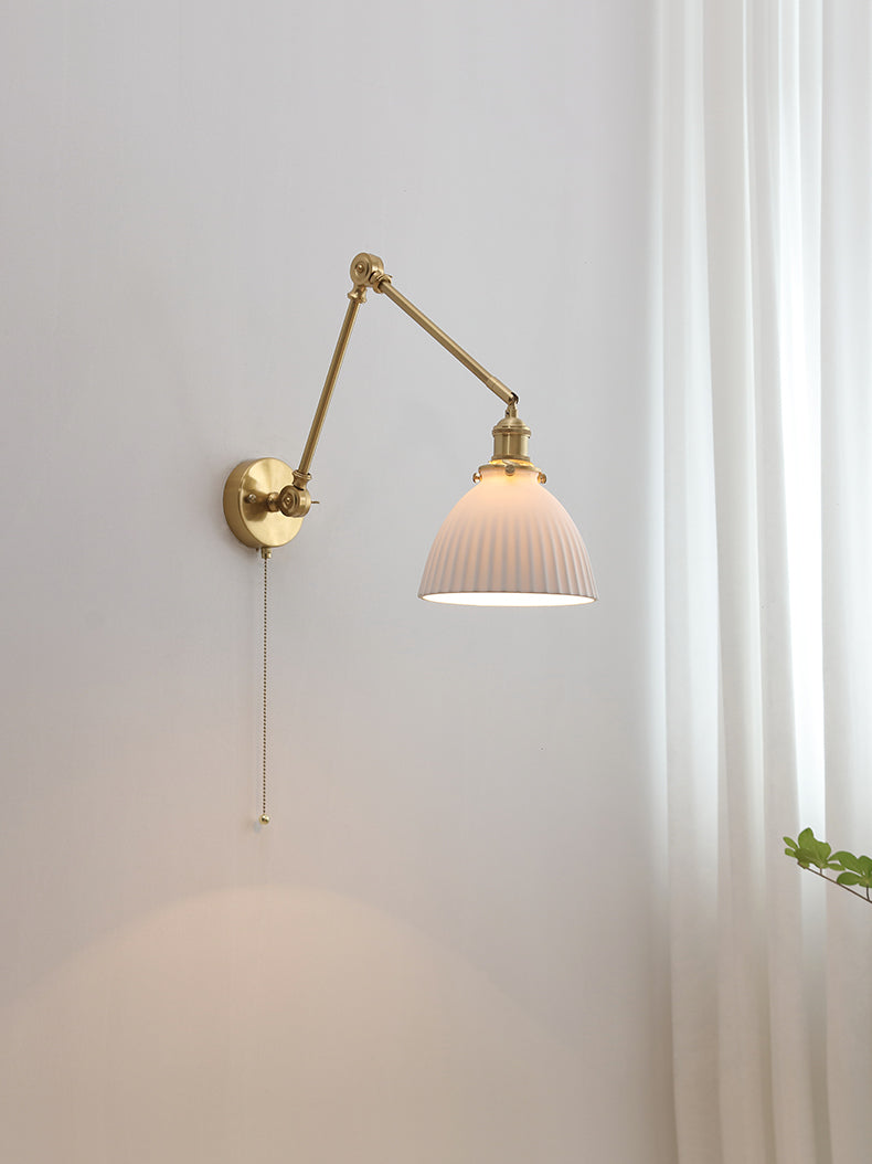 Witte keramische wandlamp - 206ST