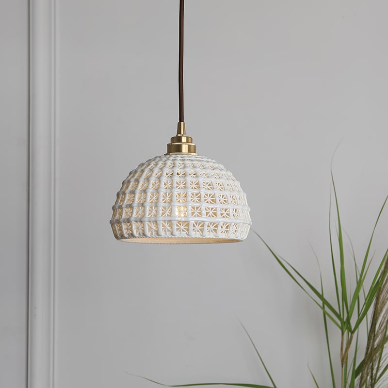 Hanglamp van gevlochten keramiek - 205CPL