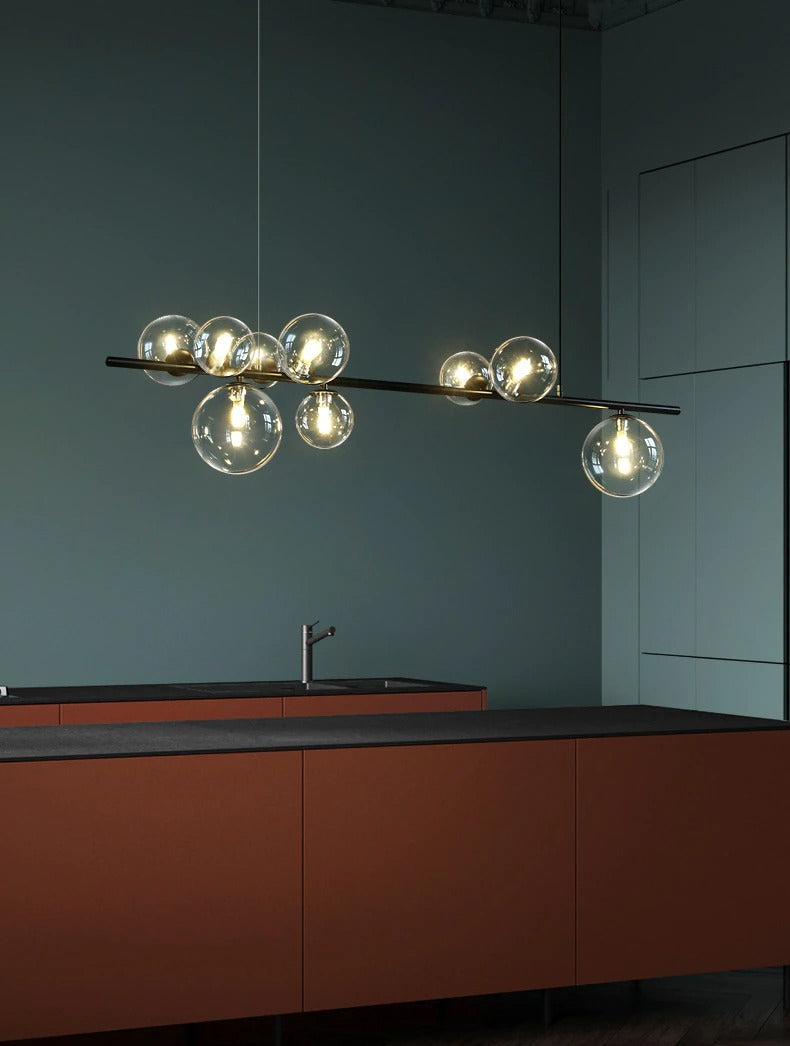 Moderne kroonluchter met heldere wereldbol - 1LCH2