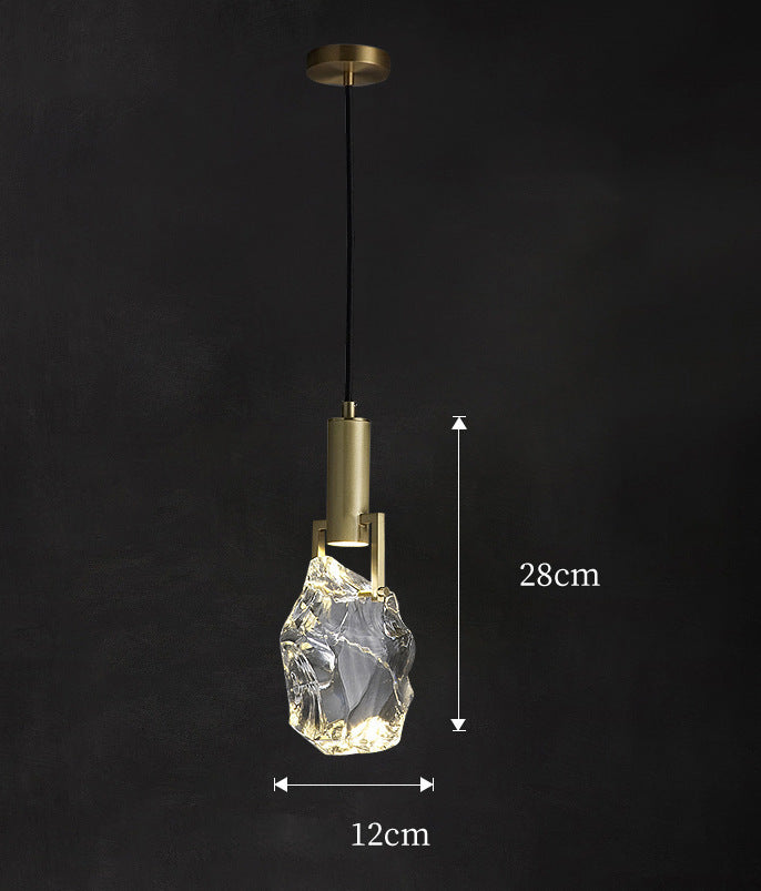 Sfeervolle messing kristallen hanglamp - 101CL