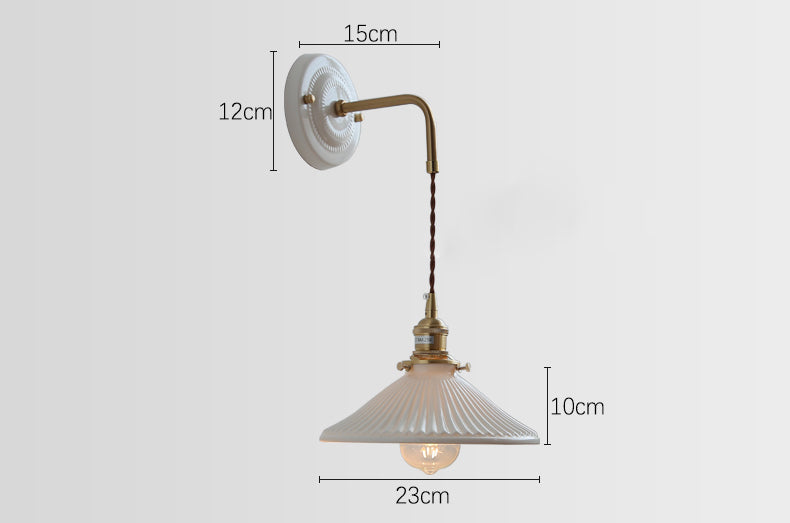 Wandkandelaar van keramisch glas - 110CWP