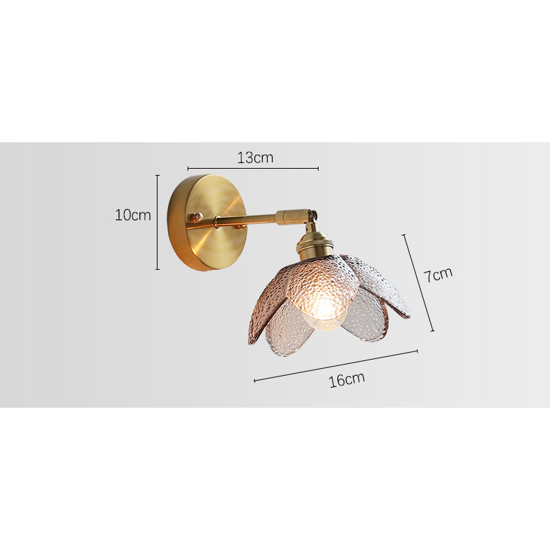 Bloemglas plug-in wandkandelaarlamp - 225GBWL