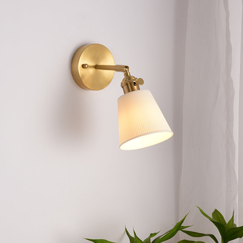 Witte keramische wandlamp - 210ST