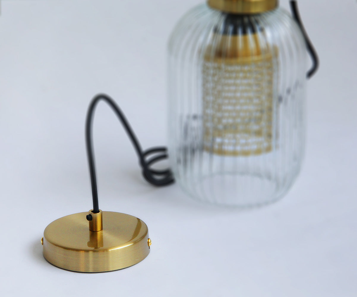 Helder glazen hanglamp - 103PL