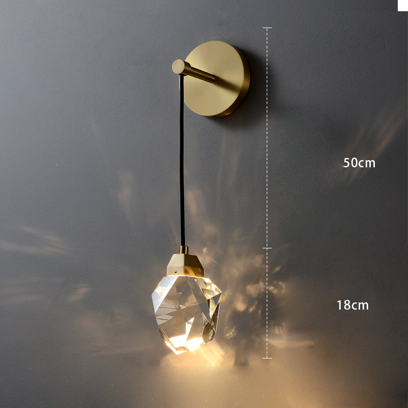 Kristal Messing Wandlamp - 101CRL