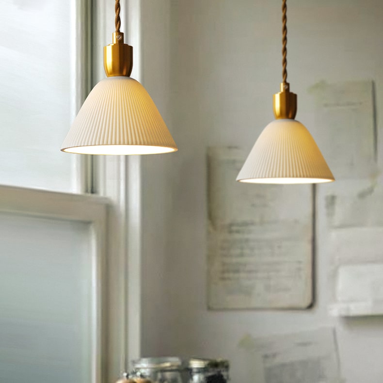 Keramische hanglamp in Japanse stijl - 201CPL