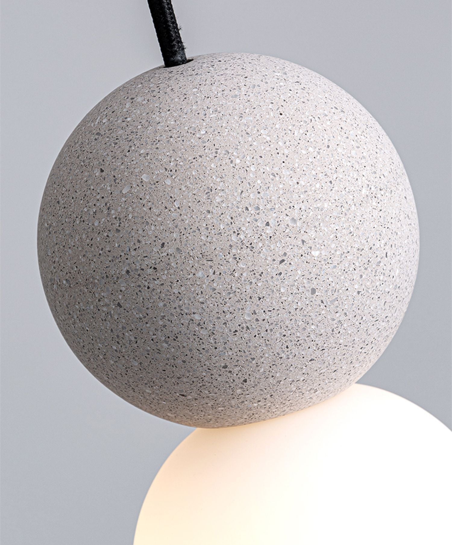 Grijze Globe Cement Hanglamp - 111CM