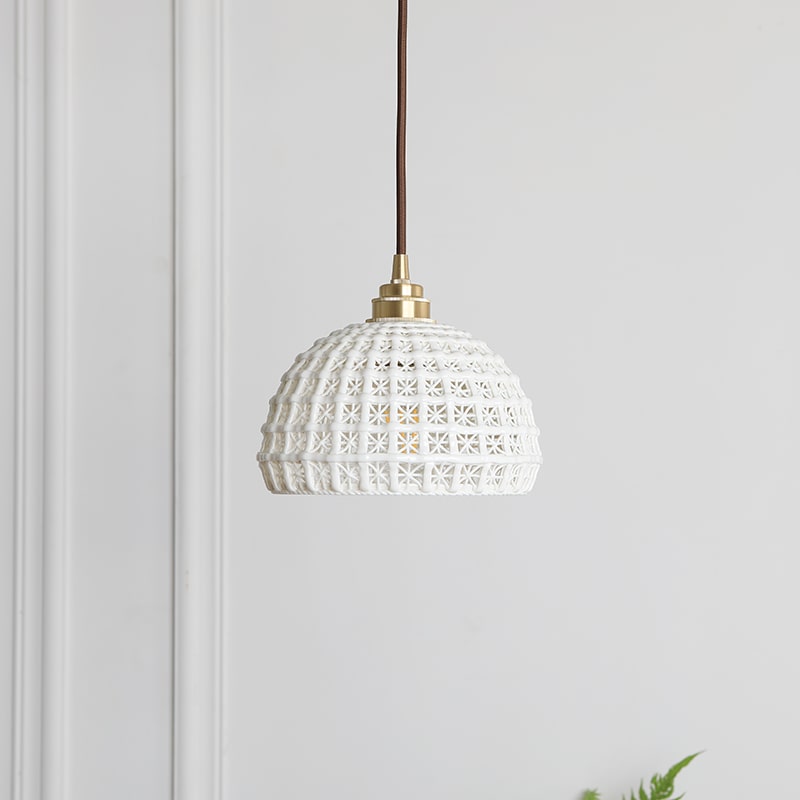 Hanglamp van gevlochten keramiek - 205CPL