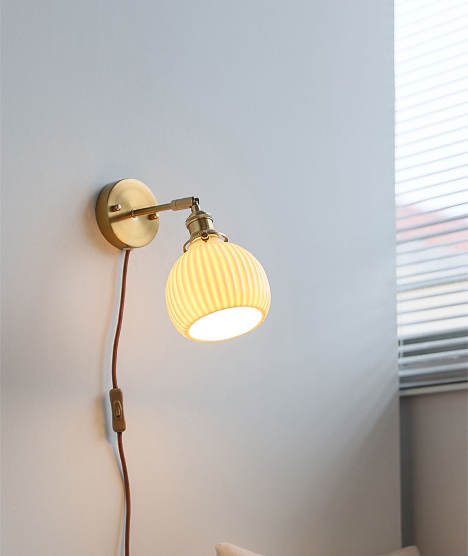 Keramisch glazen plug-in wandkandelaarlicht - 227GBWL
