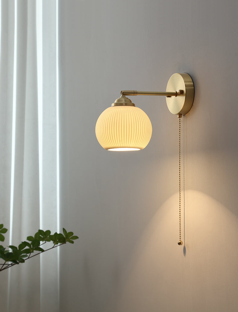 Witte keramische wandlamp - 205ST