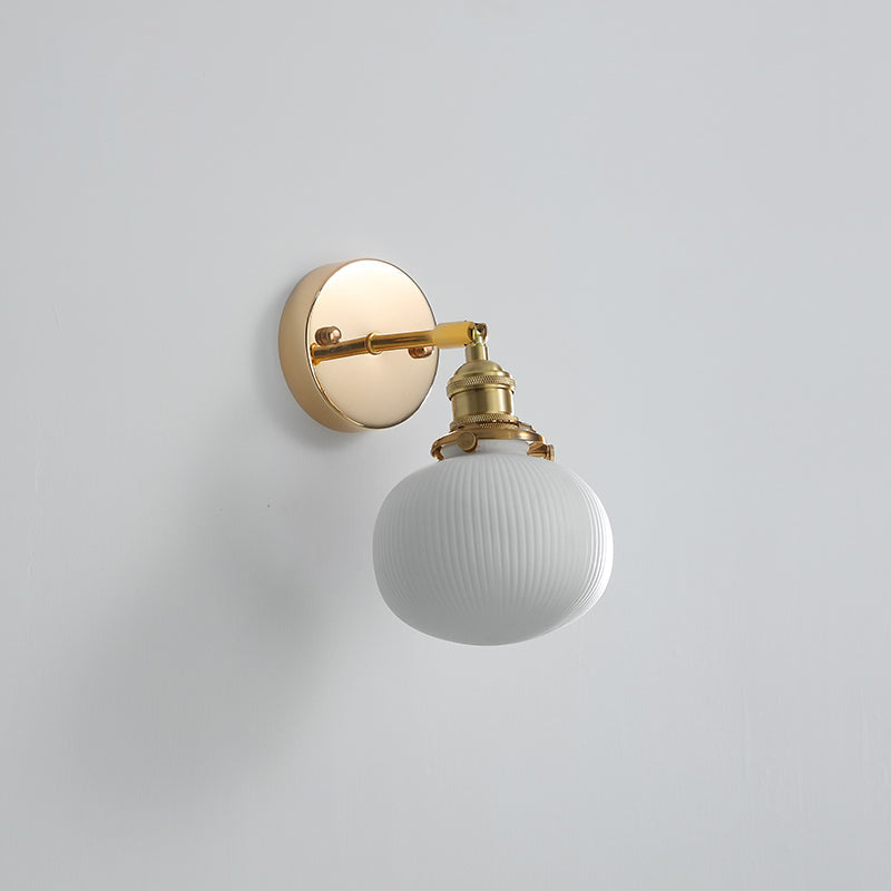 Witte Globe keramische wandlamp - 204ST