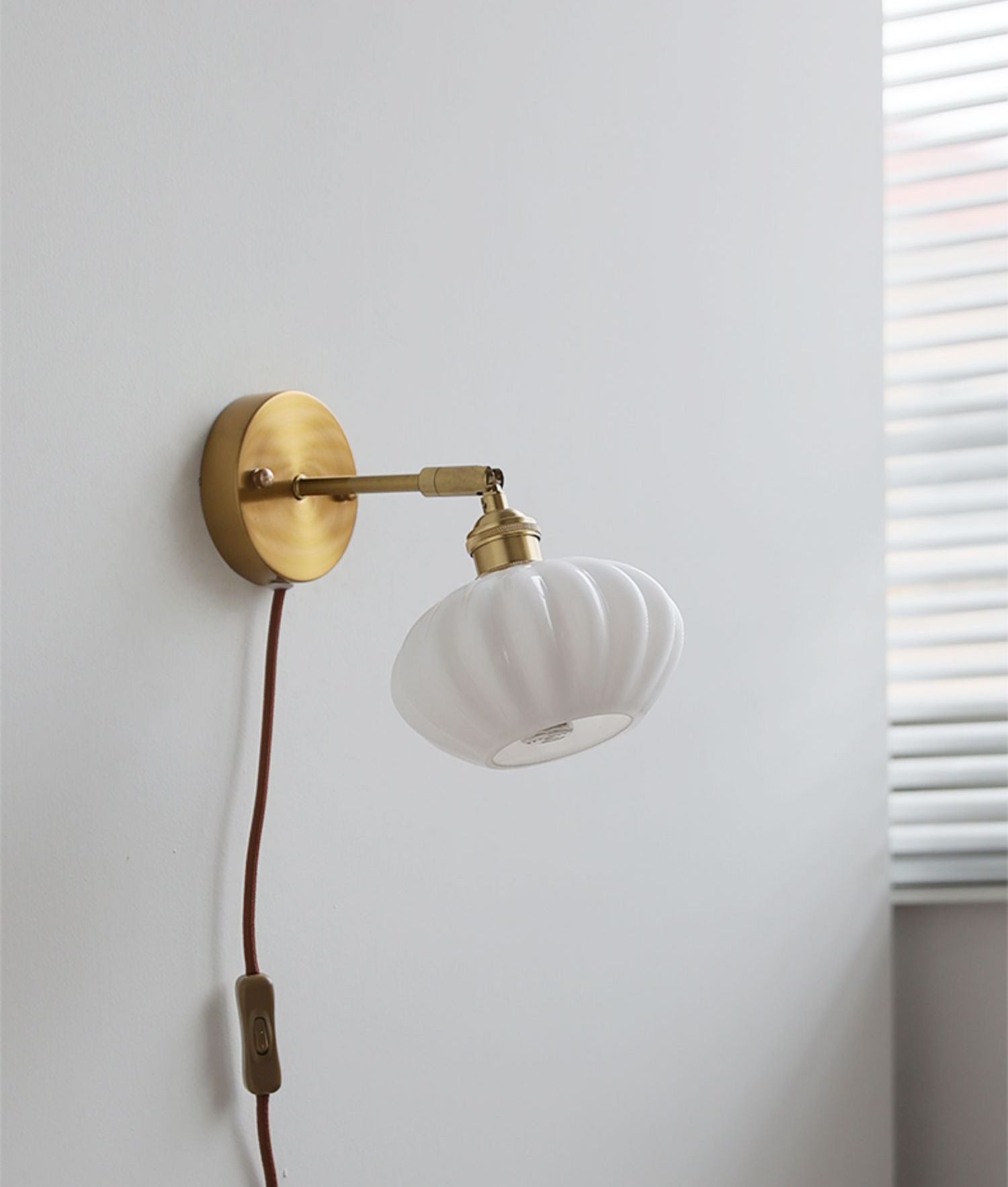 Globe ovale plug-in wandkandelaarlamp - 224GBWL