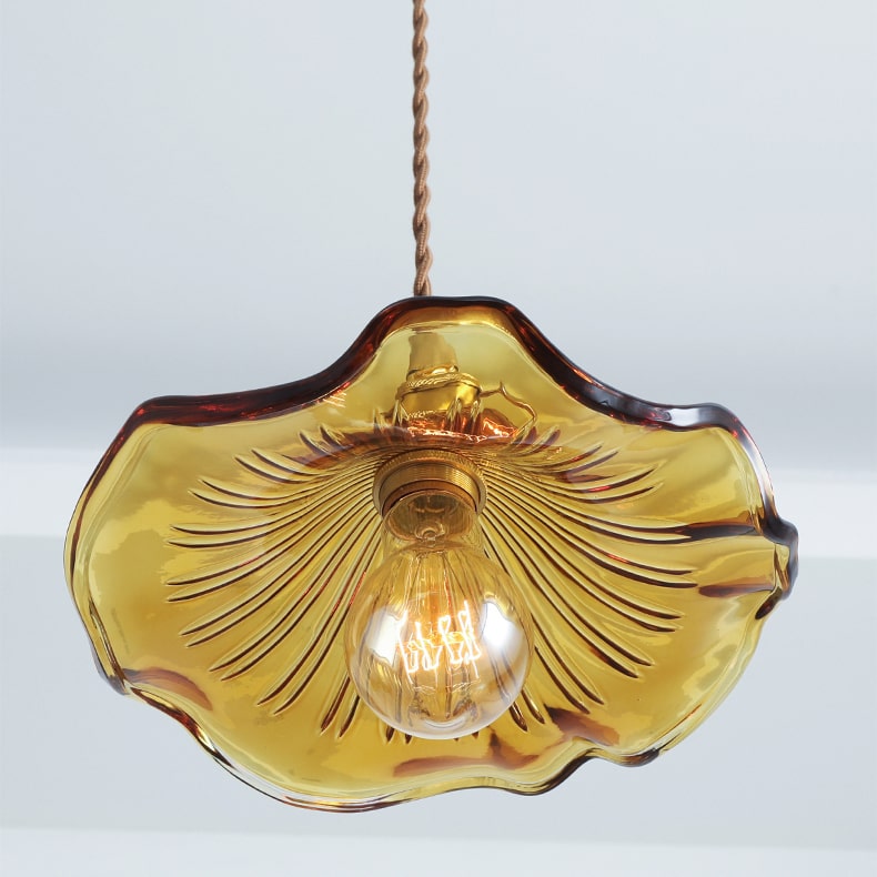 Glazen hanglamp bloem - 224GPL