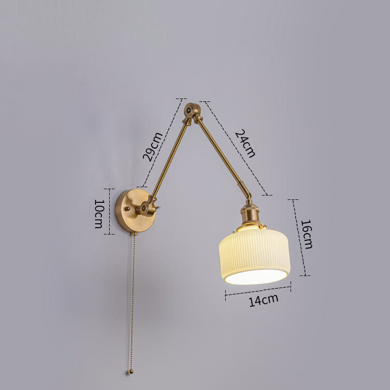 Witte keramische wandlamp - 213ST