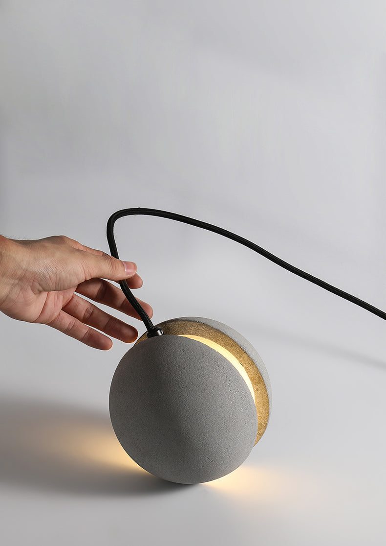 Grijze Globe Cement Hanglamp - 110CM