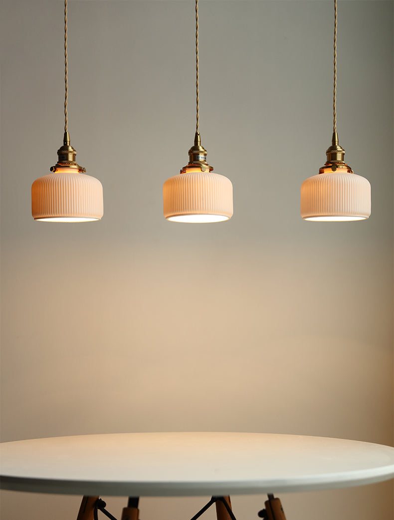 Keramiek Messing Hanglamp - 102PL