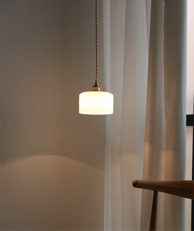 Hanglamp van wit glas - 204GPL