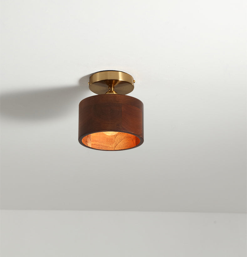 Houten plafondinbouwlamp - 101WFL