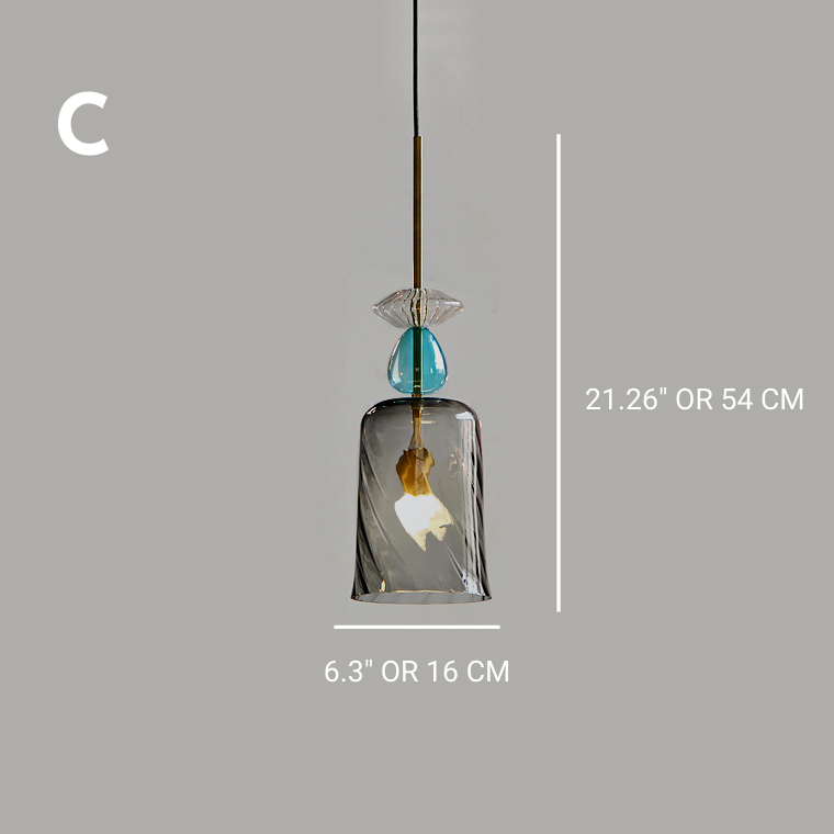 Glazen hanglamp - 218GPL