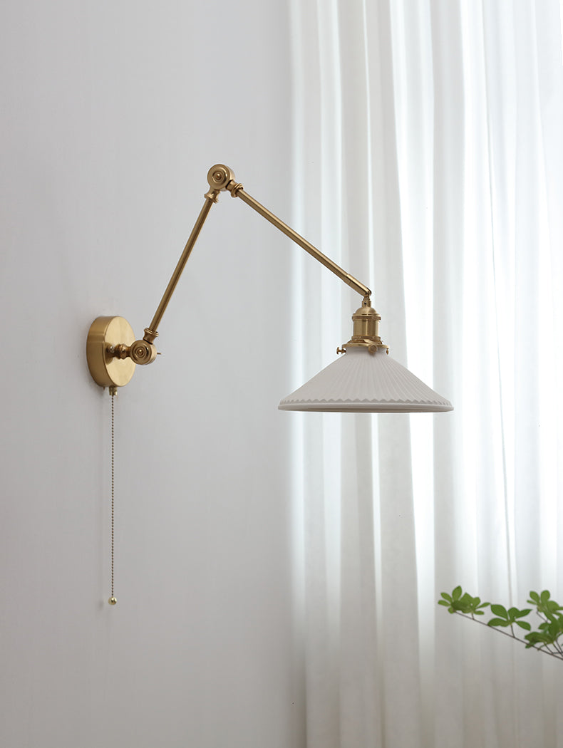 Witte keramische wandlamp - 206ST