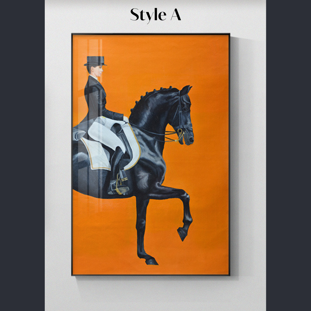 Hermes Jokey stijl kunst aan de muur