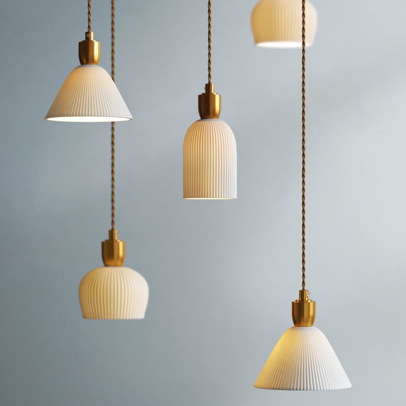 Keramische hanglamp in Japanse stijl - 201CPL
