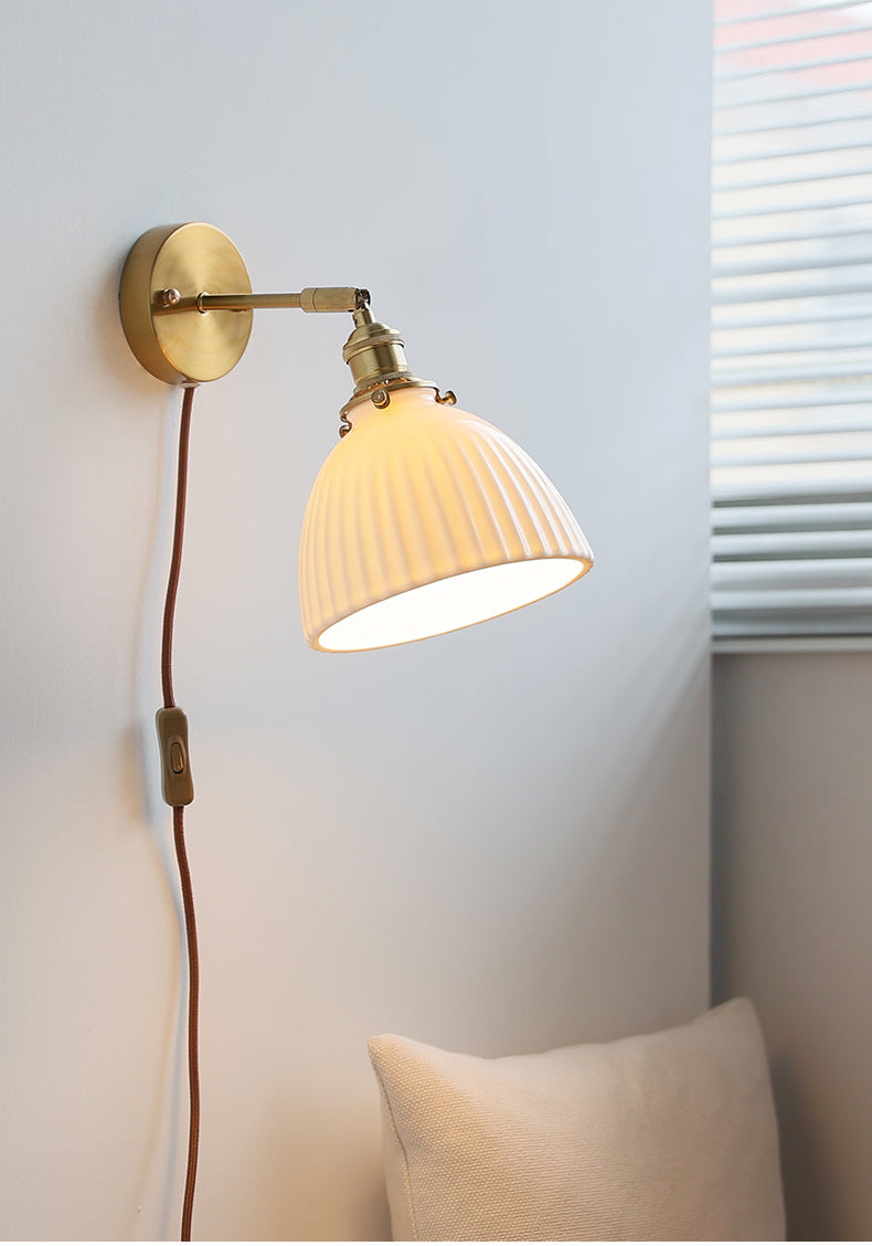 Keramisch glazen plug-in wandkandelaarlicht - 226GBWL