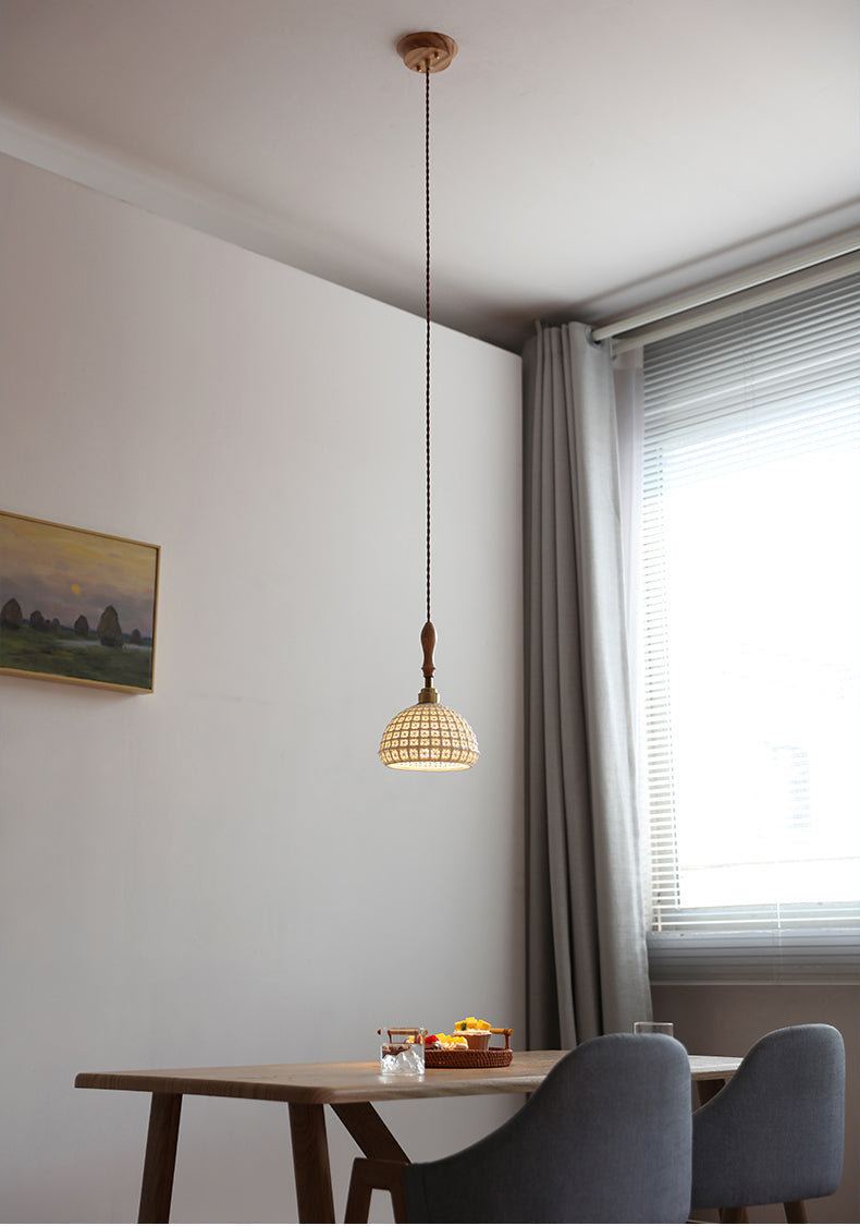 Hanglamp van gevlochten keramiek - 204CPL