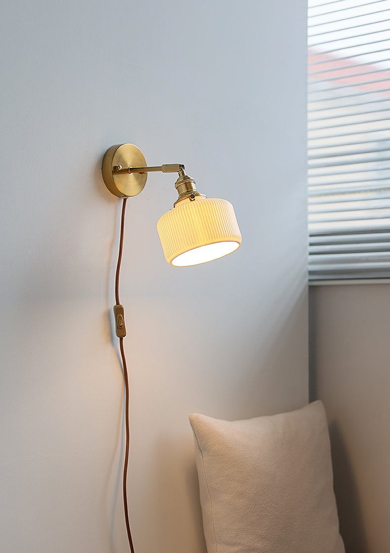 Keramisch glazen plug-in wandkandelaarlicht - 227GBWL