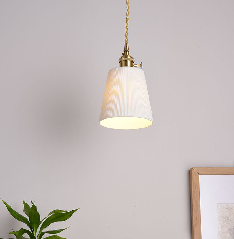 Keramiek Witgouden Hanglamp - 108PL