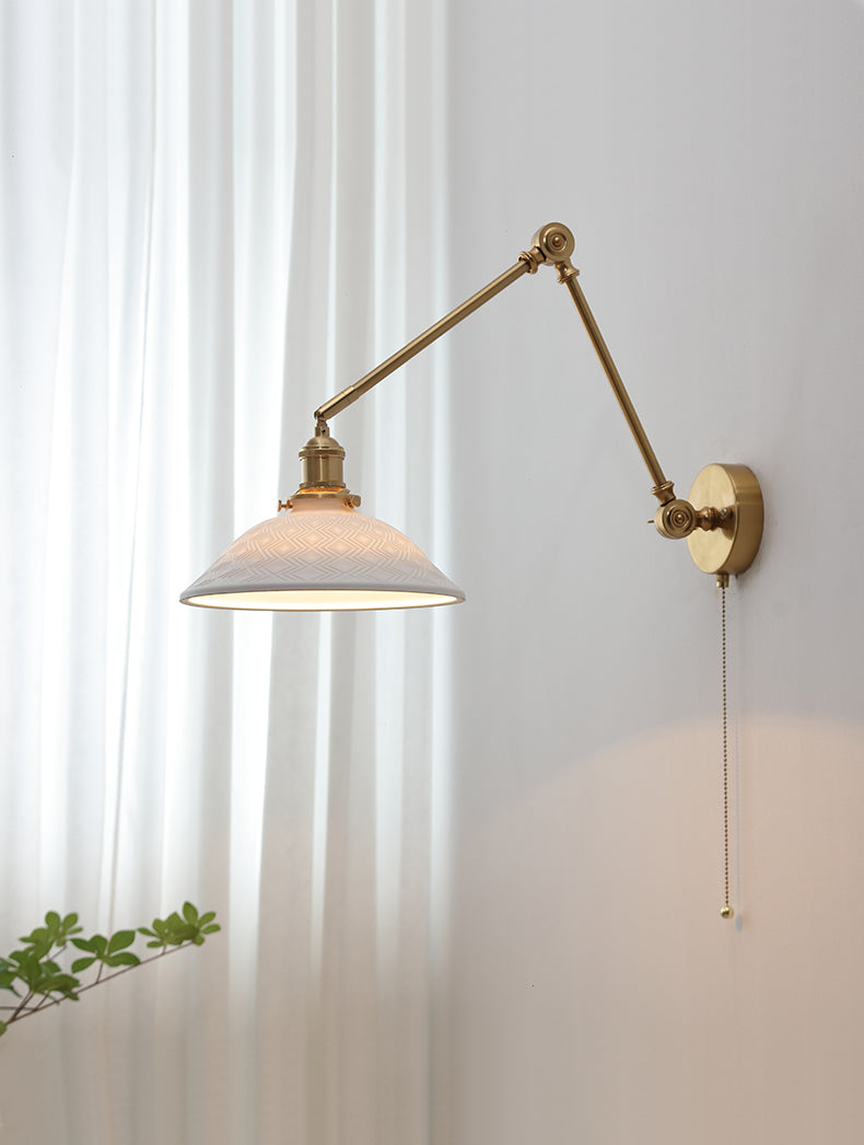 Witte keramische wandlamp - 206ST