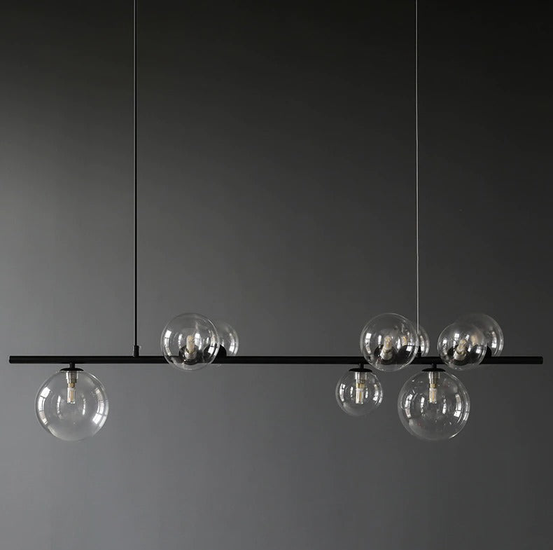 Moderne kroonluchter met heldere wereldbol - 1LCH2