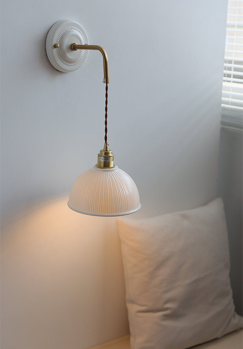 Keramische Dome Shade Wandlamp - 107CWP