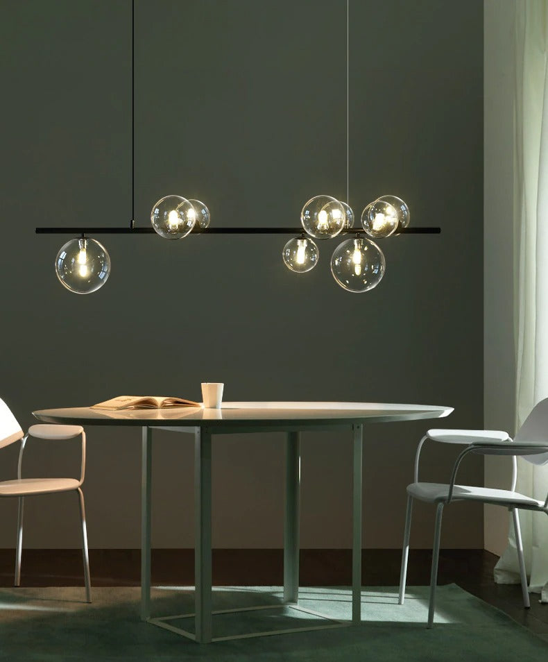 Moderne kroonluchter met heldere wereldbol - 1LCH2