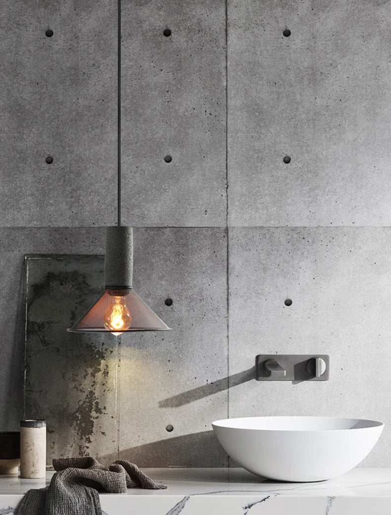 Cement hanglamp - 104CM