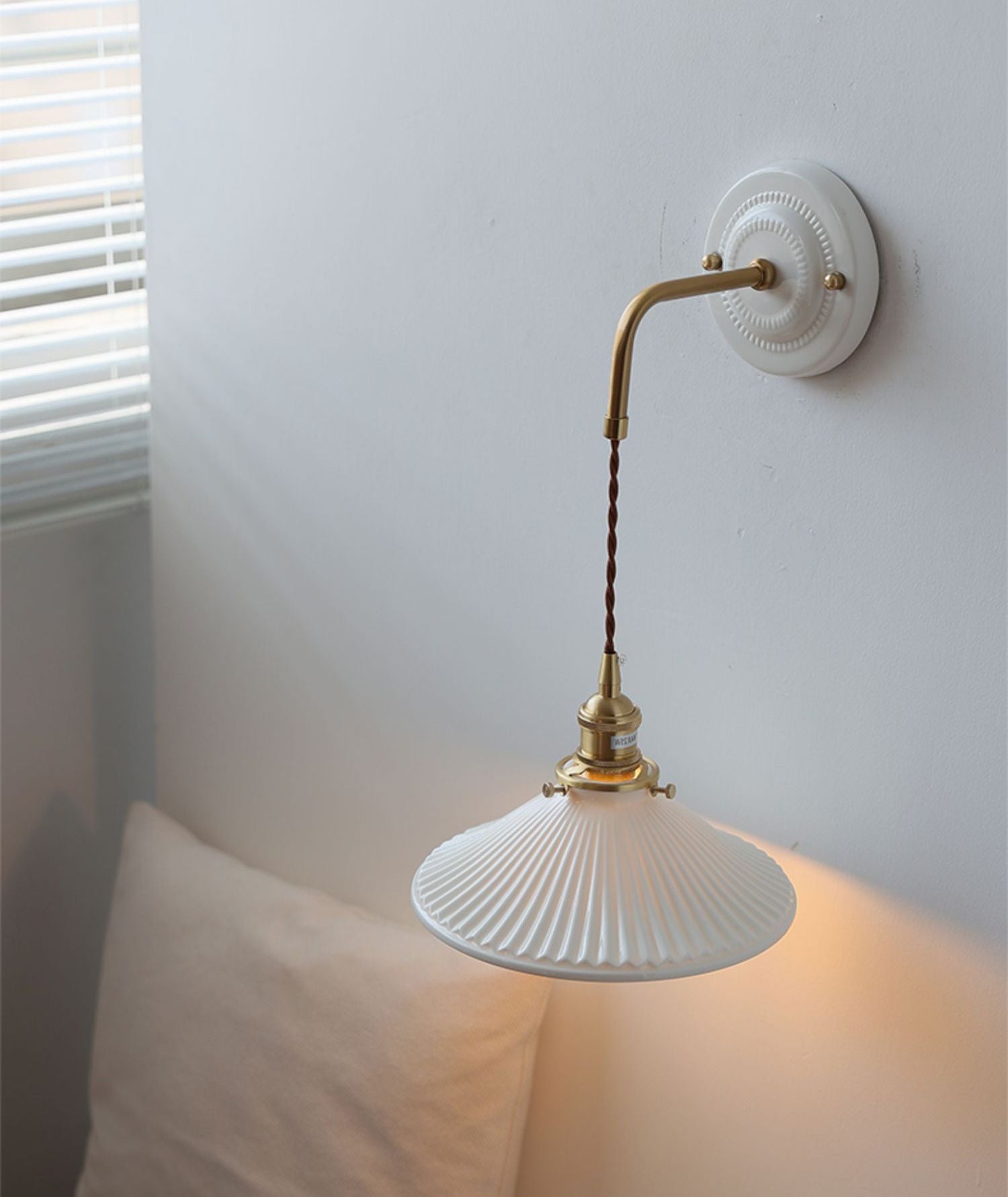 Wandkandelaar van keramisch glas - 110CWP