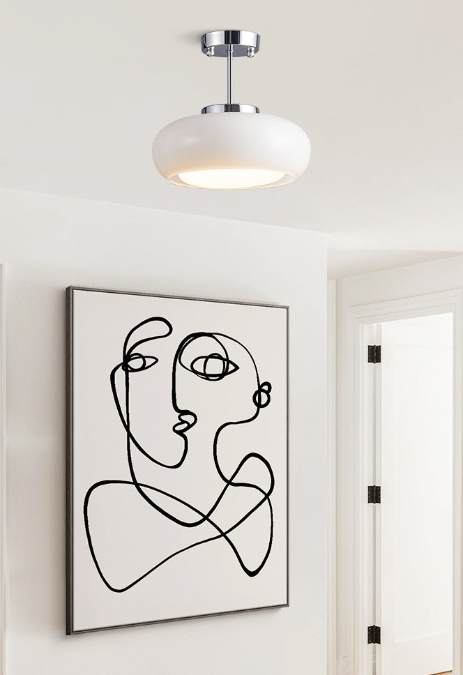 Amberkleurige retro glazen hanglamp - 231GPL
