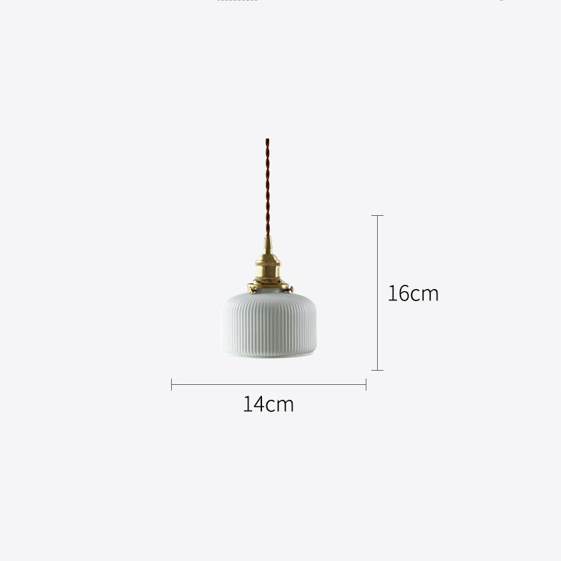 Keramiek Messing Hanglamp - 102PL