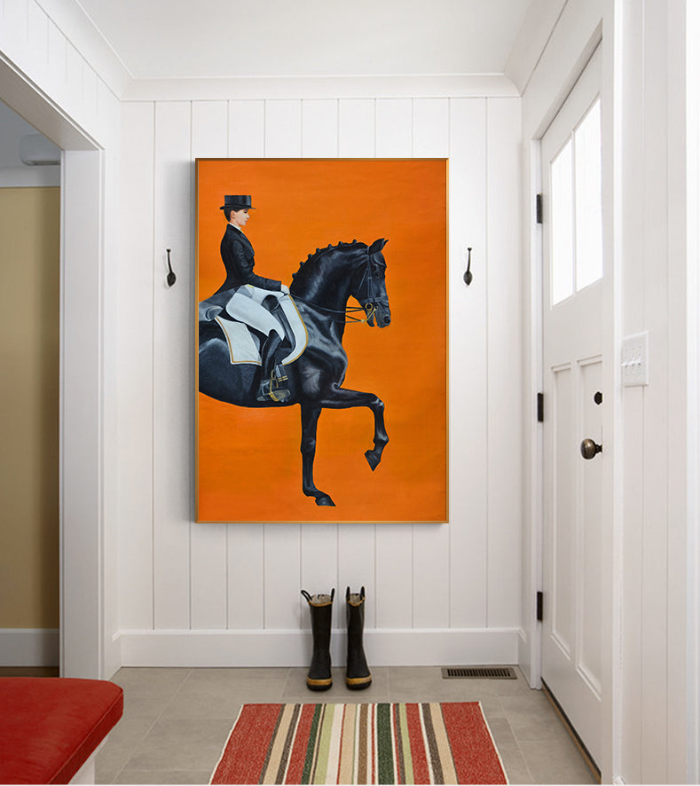 Hermes Jokey stijl kunst aan de muur