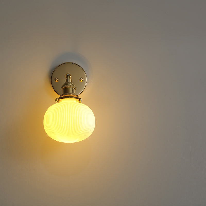 Witte Globe keramische wandlamp - 204ST