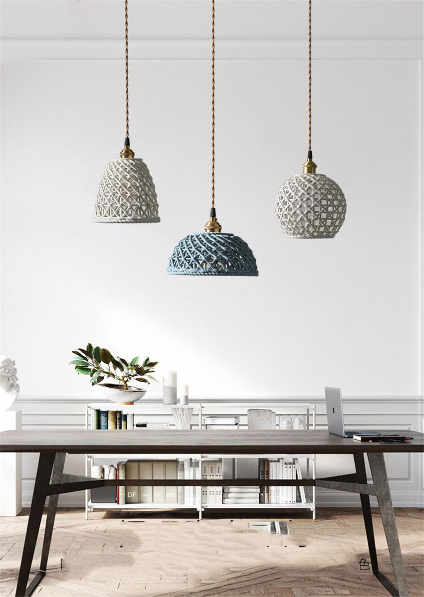 Hanglamp van gevlochten keramiek - 202CPL