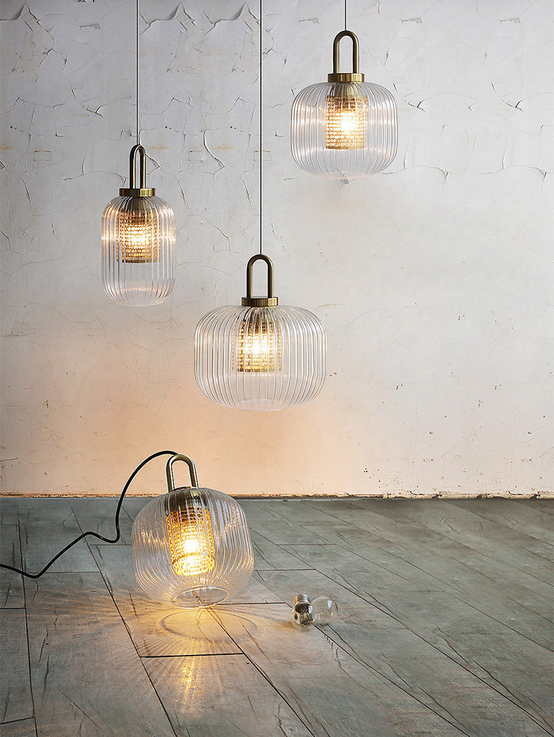 Helder glazen hanglamp - 103PL